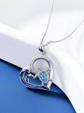 wholesale 925 Sterling Silver Blue Opal Sea Wave Turtle Pendant Necklaces for Women Ocean Lucky Charm s FGI1I2-0-3