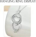 wholesale 925 Sterling Silver Heart Pendant Necklace with Chain for Women -0-3