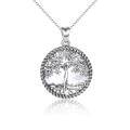 wholesale 925 Sterling Silver Tree Of Life Pendant With Mother Of Pearl Inlay-0-0