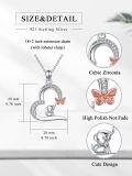 wholesale 925 Sterling Silver Elephant And Butterfly Crescent Pendant-0-5