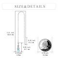 wholesale 925 Sterling Silver Rainbow Moonstone Drop Earrings White Gold Plated Long Chain Threader-0-3