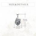 wholesale 925 Sterling Silver Lion Crown Pendant Necklace for Men Women Fashion s-0-1