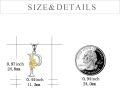 wholesale 925 Sterling Silver Gold & Sterling Silver Sunflower Initial Necklace with CZ Charm, Personalized Gift for Women-0-4