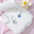 wholesale 925 Sterling Silver Teardrop White Opal Dangle Earrings for Women-0-17