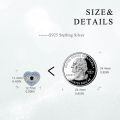 wholesale 925 Sterling Silver Heart Earrings Wholesale With Evil Eye Blue And White Cubic Zirconia-0-4