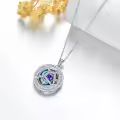 TOUPOP Sterling Silver Crystal Zodiac Necklace Constellation Pendant Gift-0-4