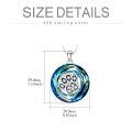 TOUPOP Sterling Silver Crystal Dog Cat Paw Print Necklace Gift-0-6