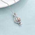 wholesale 925 Sterling Silver Mermaid Infinity Love Necklace for Women-0-2