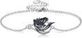 wholesale 925 Sterling Silver Black Enamel Horse Head Charm Bracelet - Mothers Day Gift for Her-0-0