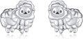 wholesale 925 Sterling Silver Cute Lamb Stud Earrings for Girls and Women-0-0