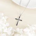 wholesale Sterling Silver Cross Necklace with Sea Turtle Pendant-0-12