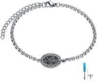 wholesale Sterling Silver Stone Birth Flower Urn Bracelet for Women Cremation Memorial Keepsake Jewelry for Ashes-04-April-Daisy-04-April-Daisy-Custom-04-April-Daisy-04-April-Daisy-Custom