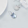 wholesale TOUPOP Dragonfly Earrings Crystal Leverback Earrings For Women Sterling Silver Dragonfly Dangle Drop Hook Earrings Crystal Jewelry Gifts For Christmas Birthday -0-2