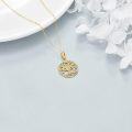 wholesale 14K Gold & Cubic Zirconia Tree of Life Necklace for Women, 16 Adjustable Chain, Milestone Birthday Gift-0-4