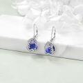 wholesale Sterling Silver Moonstone Leverback Teardrop Dangle Earrings for Women-0-56
