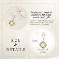 wholesale 925 Sterling Silver Celtic Knot Pearl Leverback Earrings Gold Plated 3D Design-0-4