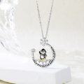 wholesale  925 Sterling Silver Cute Penguin Pendant Necklace with I Love You to The Moon and Back Engraving - Hypoallergenic Nickel-Free Gift for Women-0-4