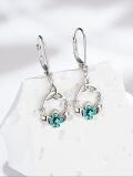 wholesale 925 Sterling Silver Celtic Knot & Clovers Drop Dangle Leverback Earrings Irish s for Her-0-3