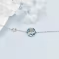 TOUPOP Sterling Silver Crystal Turtle Bracelet Anklet For Women-0-4