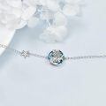 TOUPOP Sterling Silver Crystal Turtle Bracelet Anklet For Women-0-4