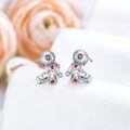 wholesale 925 Sterling Silver Voodoo Doll Stud Earrings - Gothic Jewelry for Women & Men-0-1