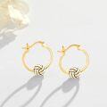 wholesale 925 Sterling Silver Volleyball Hoop Earrings for Women and Girls-0-1