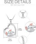wholesale 925 Sterling Silver Mama Bear Family Pendant Necklaces for Women Girls-0-3