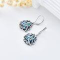 wholesale 925 Sterling Silver Celtic Knot & Roses Dangle Earrings for Women-0-8