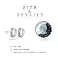 wholesale 925 Sterling Silver Music Notes Huggie Hoop Earrings Wholesale for Women and Girls-0-4