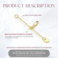 wholesale 10K Gold Yellow 1 2 3 Necklace Extender Chain w Double Clasps Bracelet Anklet Extension-0-1