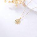 wholesale 14K Gold CZ Compass Pendant Necklace for Women-0-3