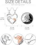 wholesale 925 Sterling Silver Elephant Mother Daughter Jewelry Set - Heart Pendant Necklace for Women, Mom Gift for Birthday, Mother's Day-0-4