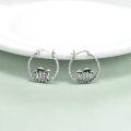 wholesale 925 Sterling Silver Mushroom Hoop Earrings - Nature Inspired  for Her-0-4