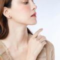wholesale 925 Sterling Silver Skull Stud Earrings Wholesale With Red Bow-0-3