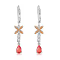 TOUPOP Sterling Silver Teardrop Geometry Dangling Drop Earrings Gifts For Women-0-0