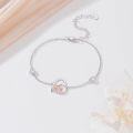 wholesale Sterling Silver & Rose Gold Plated Piano Music Bracelet Jewelry Gift for Women-0-2