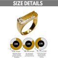 TOUPOP 14K Gold Star Ring Custom Engraved Name Gift-0-4