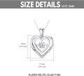 wholesale 14K Gold Moissanite Heart Pendant Necklace for Women 16 18 Inch-0-8