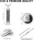wholesale 925 Sterling Silver  Rectangle Cremation Urn Keepsake Pendant with Funnel and Chain-0-4