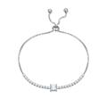 TOUPOP Sterling Silver Birthstone Adjustable Tennis Bracelet-0-0