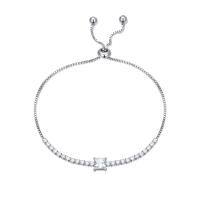 TOUPOP Sterling Silver Birthstone Adjustable Tennis Bracelet-undefined