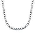 wholesale 925 Sterling Silver Box Chain Necklace for Women Men 0.8mm 1mm 1.5mm 2mm 3mm 18 20 22 24 26 Inches-0-7