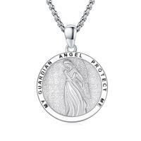 wholesale 925 Sterling Silver Guardian Angel Protection Pendant Necklace-B-Angel