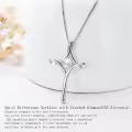 TOUPOP Sterling Silver Birthstone Cross Necklace For Women Fine Jewelry Gifts-0-4