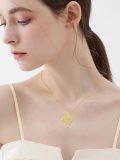 TOUPOP 14k Gold Sunflower Heart Necklace For Women, You Are My Sunshine Pendant Gift-0-2