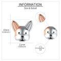 wholesale 925 Sterling Silver Cute Dog Earrings Wholesale Pair-0-4