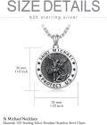 wholesale 925 Sterling Silver St Michael's Archangel Protect Us Medal Pendant Necklace s for Men & Women-0-1