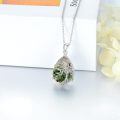 wholesale 925 Sterling Silver Tree Of Life Turquoise Teardrop Pendant Necklace For Women-0-1