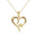 wholesale 14K Gold Infinity Heart Pendant I love you forever Necklace for Women - Real 14K Gold Chain & Charm Set (18)-0-0