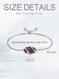 wholesale  Sterling Silver Gemstone Dainty Link Bracelet for Women -0-95